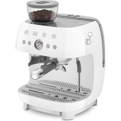 Smeg 50s Style EGF03WHEU Coffee Machine in White - Retro Elegance for Perfect Brews!